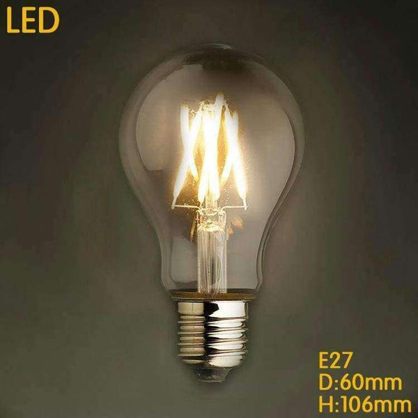 Planet Gates 4w Lampada Bombilla Vintage Edison Bulb Light 4W/6W/8W A19 E27 220V LED Retro Lamp Lampara Incandescent Carbon Filament Bulb