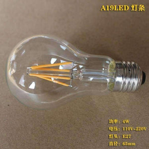 Planet Gates 4w Lampada Bombilla Vintage Edison Bulb Light 4W/6W/8W A19 E27 220V LED Retro Lamp Lampara Incandescent Carbon Filament Bulb