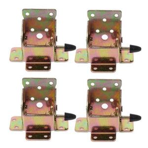 4X Iron Locking Folding Table Chair Leg Brackets Hinge Self Lock Foldable Hinges