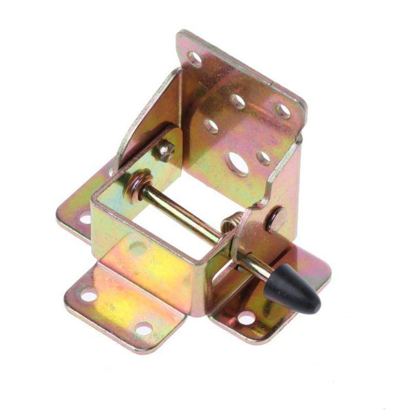 4X Iron Locking Folding Table Chair Leg Brackets Hinge Self Lock Foldable Hinges