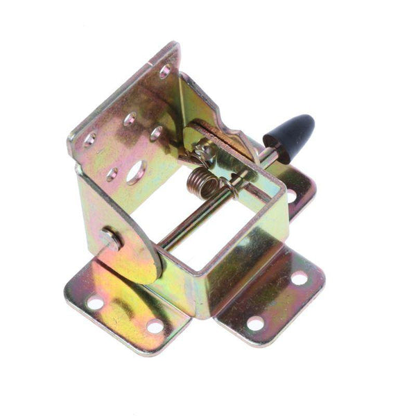 4X Iron Locking Folding Table Chair Leg Brackets Hinge Self Lock Foldable Hinges