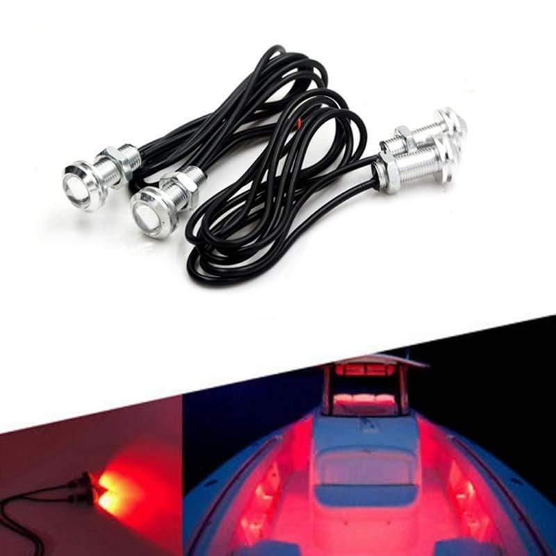 Planet Gates 4x LED Boat Light Silver Waterproof Underwater For RXP-X 260 AMPHIBIANS QUADSKI  Seadoo RXT-X  Seadoo GTX WaveRunner PWC