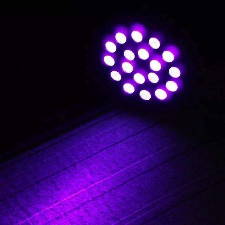 Planet Gates 4X Lot Rasha Stage Light 18*3W UV Ultra Voliet LED Par Light DJ Bar Par Can DMX Disco Light Purple LED LightPar Projector