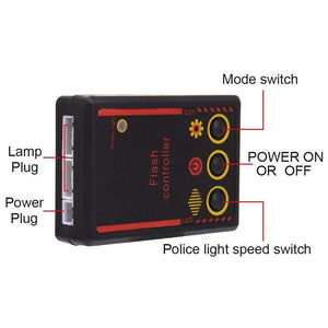 Planet Gates 4X4 LED Strobe Warning Police Light Wireless Remote For Car Truck Emergency DRL Day Running Ambulance Firemen Light