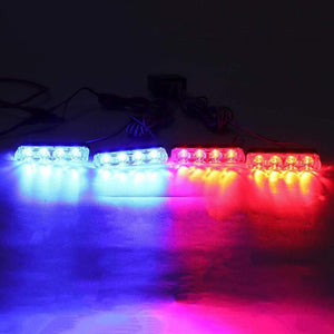 Planet Gates 4X4 LED Strobe Warning Police Light Wireless Remote For Car Truck Emergency DRL Day Running Ambulance Firemen Light