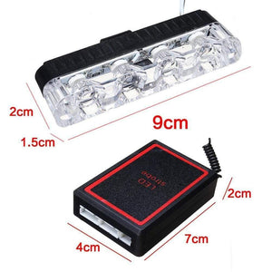 Planet Gates 4X4 LED Strobe Warning Police Light Wireless Remote For Car Truck Emergency DRL Day Running Ambulance Firemen Light