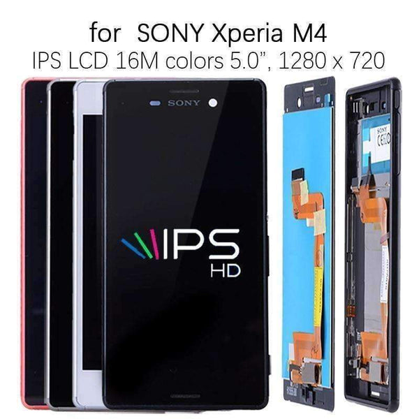 Planet Gates 5.0 Original Single Dual SIM LCD For SONY Xperia M4 Aqua Display Touch Screen with Frame for SONY Xperia M4 Display E2303 E2333