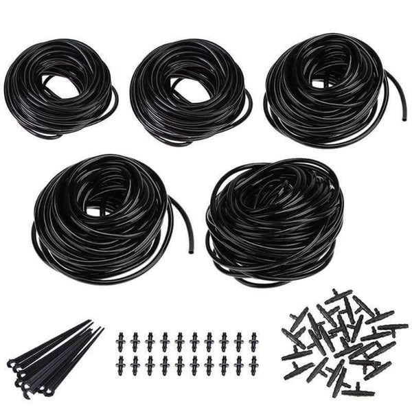 Planet Gates 5/10/15/20/40M PVC Hose Automatic Watering Systems Fittings Set 4/7 mm Garden Watering Drip Pipe Greenhouses Supplies