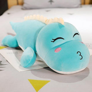 New Big Size Long Lovely Dinosaur Plush Toy Soft Cartoon Animal Dinosaur Stuffed Doll Boyfriend Pillow Kids Girl Birthday Gift