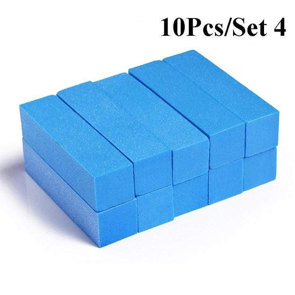 Planet Gates 5/10Pcs Nail Buffers Files Set Sponge Sanding Block Grinding Polishing Manicuring Pedicure Professional Nail Art Tools