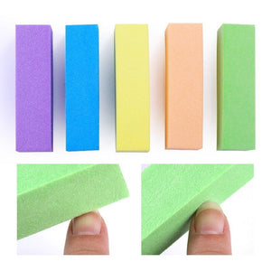 Planet Gates 5/10Pcs Nail Buffers Files Set Sponge Sanding Block Grinding Polishing Manicuring Pedicure Professional Nail Art Tools