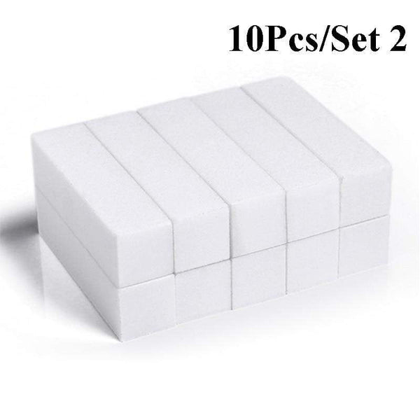 Planet Gates 5/10Pcs Nail Buffers Files Set Sponge Sanding Block Grinding Polishing Manicuring Pedicure Professional Nail Art Tools