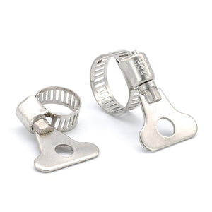 Planet Gates 5/10pcs worm gear hose clamp adjustable 6-63mm key clamp hose clip for water pipe plumbing automotive mechanical