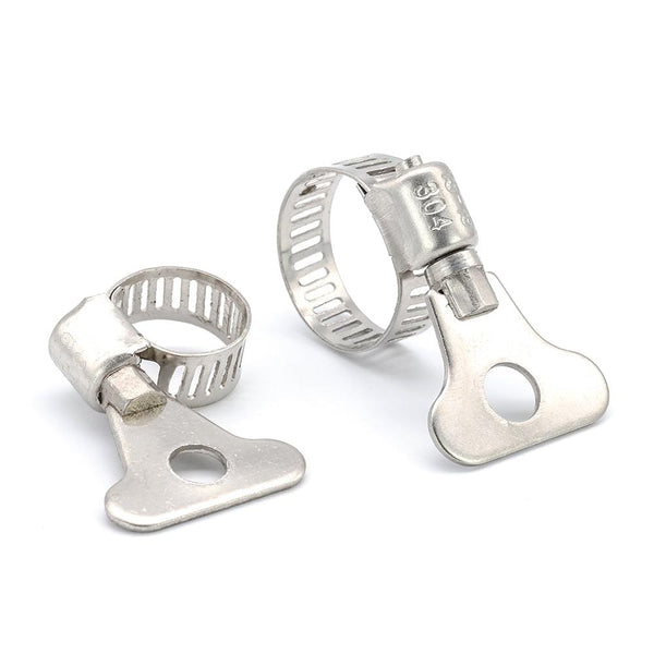 Planet Gates 5/10pcs worm gear hose clamp adjustable 6-63mm key clamp hose clip for water pipe plumbing automotive mechanical