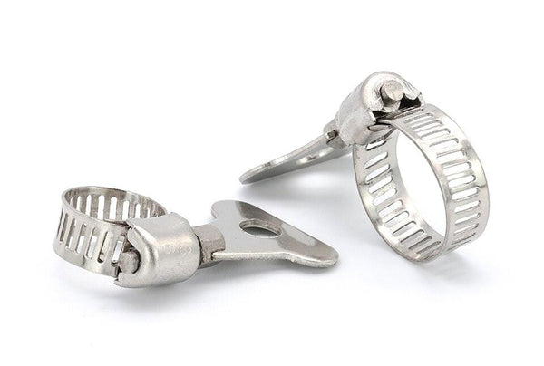 Planet Gates 5/10pcs worm gear hose clamp adjustable 6-63mm key clamp hose clip for water pipe plumbing automotive mechanical