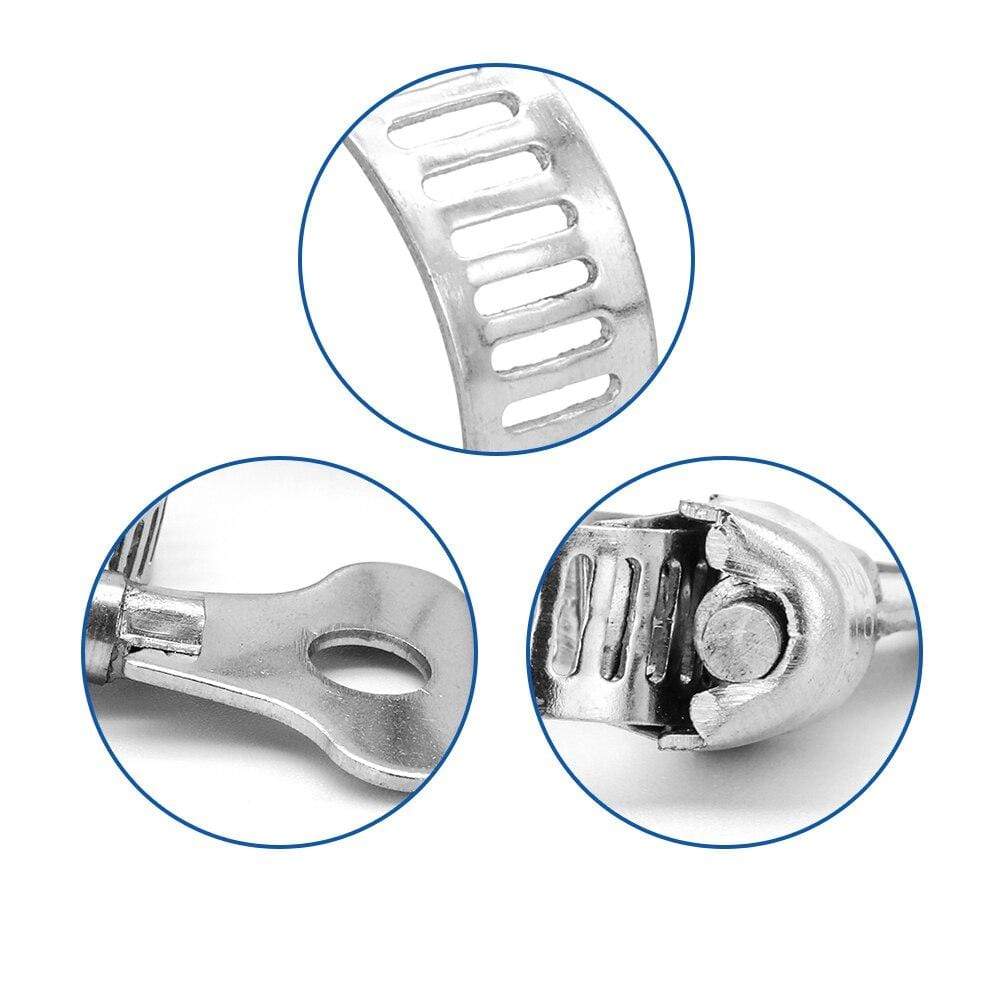 Planet Gates 5/10pcs worm gear hose clamp adjustable 6-63mm key clamp hose clip for water pipe plumbing automotive mechanical