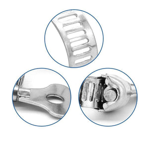 Planet Gates 5/10pcs worm gear hose clamp adjustable 6-63mm key clamp hose clip for water pipe plumbing automotive mechanical