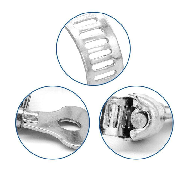 Planet Gates 5/10pcs worm gear hose clamp adjustable 6-63mm key clamp hose clip for water pipe plumbing automotive mechanical