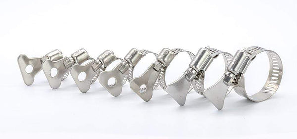 Planet Gates 5/10pcs worm gear hose clamp adjustable 6-63mm key clamp hose clip for water pipe plumbing automotive mechanical