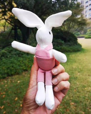 18-20CM Teddy Bear Stuffed Plush Toys Cute Dress Rabbit Pendant Dolls Gifts Birthday Wedding Party Decor