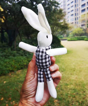 18-20CM Teddy Bear Stuffed Plush Toys Cute Dress Rabbit Pendant Dolls Gifts Birthday Wedding Party Decor