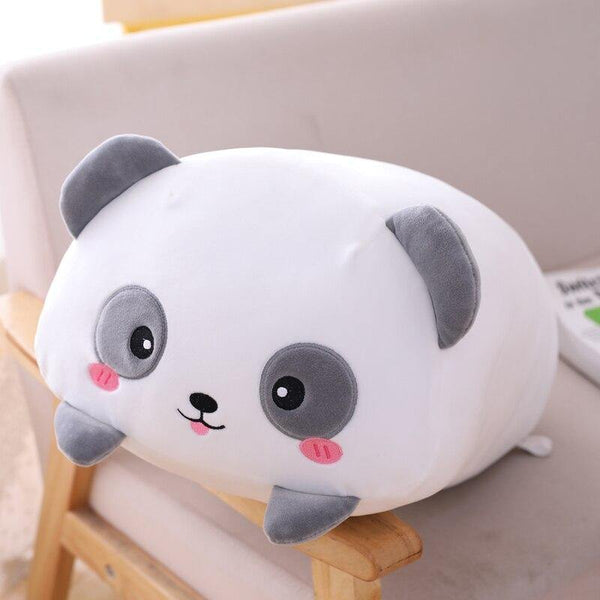 Kawaii 9 Styles Animal Cat Deer Hamster Elephant Plush Toy Soft Cartoon Panda Pig Bear Dinosaur Stuffed Doll Cartoon Pillow Gift