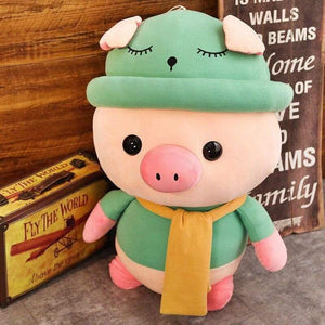1pc 25/35/50cm Lovely Colorful Pig with Clothes Stuffed Cute Animal Pig Plush Toys for Children Kids Appease Doll Birthday Gift