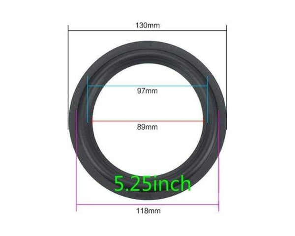 Planet Gates 5.25inch New size Speaker Rubber Surround Suspension Repair Accessories for 2 inch 2.5inch 3.5 inch 4inch 4.5 inch 5.25 inch 6.5inch 8"