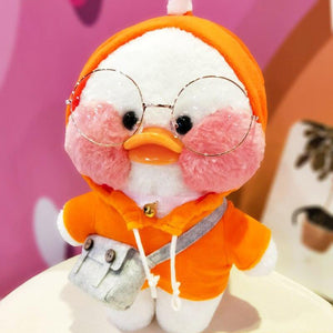 30cm Korean Netred Wearing Hyaluronic Acid Little Yellow Duck Doll Lalafanfan Ducks Plush Soft Toys High Quality Birthday Gift