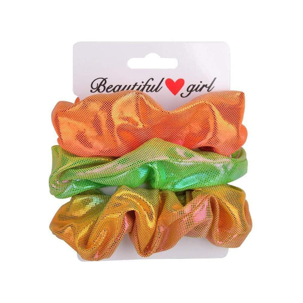 3Pcs/set Women Vintage Hair Scrunchies Velvet Scrunchie Set Elastic Hair Bands Girls Headband Ponytail Hair Rope Hair Accessorie