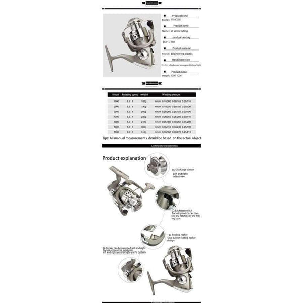 Planet Gates 5.5:1 14 ball bearing 1000-10000 Fishing Reels carp salt water surf spinning Reel Feeder molinete Casting High Speed