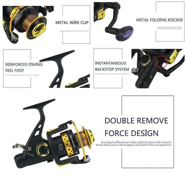 Planet Gates 5.5:1 14 ball bearing 1000-10000 Fishing Reels carp salt water surf spinning Reel Feeder molinete Casting High Speed