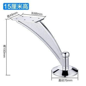 5" Heavy Duty Furniture Support Feet Thicken Steel Legs For Chairs TV Cabinet Wardrobe Sofa Bed Feet Mat Hardware Accessories