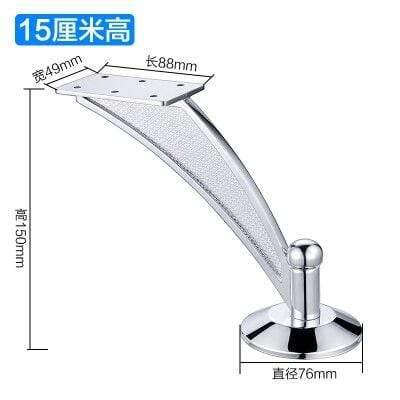 5" Heavy Duty Furniture Support Feet Thicken Steel Legs For Chairs TV Cabinet Wardrobe Sofa Bed Feet Mat Hardware Accessories
