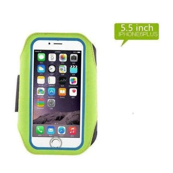 Planet Gates 5.5 inch Green Armband Running Case for iPhone X SE 6 6S 7 8 Plus Cases Cover Gym Arm Band Sport Cover Holder Bag Phone Cases for huawei