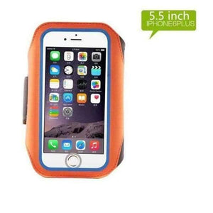 Planet Gates 5.5 inch Orange Armband Running Case for iPhone X SE 6 6S 7 8 Plus Cases Cover Gym Arm Band Sport Cover Holder Bag Phone Cases for huawei