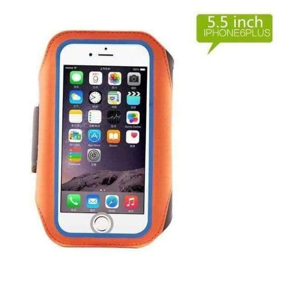 Planet Gates 5.5 inch Orange Armband Running Case for iPhone X SE 6 6S 7 8 Plus Cases Cover Gym Arm Band Sport Cover Holder Bag Phone Cases for huawei