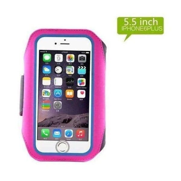 Planet Gates 5.5 inch Rose Red Armband Running Case for iPhone X SE 6 6S 7 8 Plus Cases Cover Gym Arm Band Sport Cover Holder Bag Phone Cases for huawei