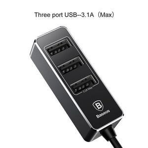 Planet Gates 5.5A 4 Ports USB Car Charger Multiple Expander Car-charger Adapter Fast Charge Mobile Phone Charger For iPhone x Samsung