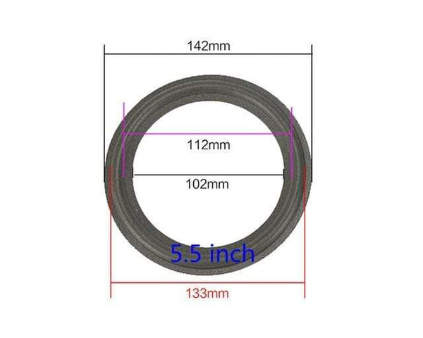 Planet Gates 5.5inch GHXAMP 2PCS Speaker Foam Repair Folding Edge Ring Subwoofer Speaker Repair Accessories DIY 5 INCH 6.5INCH 8 INCH 10 12 INCH
