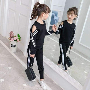 Planet Gates 5 6 7 8 9 10 11 12 13 Years Spring Clothes Set For Girls Teenagers 2018 Shirt + Pant 2pcs Children Clothing Set Meisjes Kleding