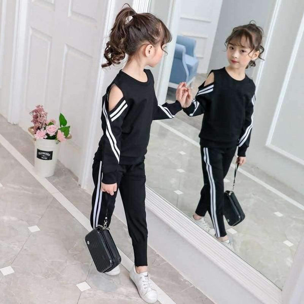 Planet Gates 5 6 7 8 9 10 11 12 13 Years Spring Clothes Set For Girls Teenagers 2018 Shirt + Pant 2pcs Children Clothing Set Meisjes Kleding