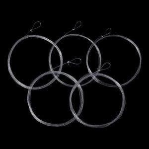 Planet Gates 5/6 Pieces Nylon Clear Fly Fishing Tapered Leader With Loop 7.5FT 9FT 12FT 0/1/2/3/4/5/6/7X  Fly Fishing Line Leader