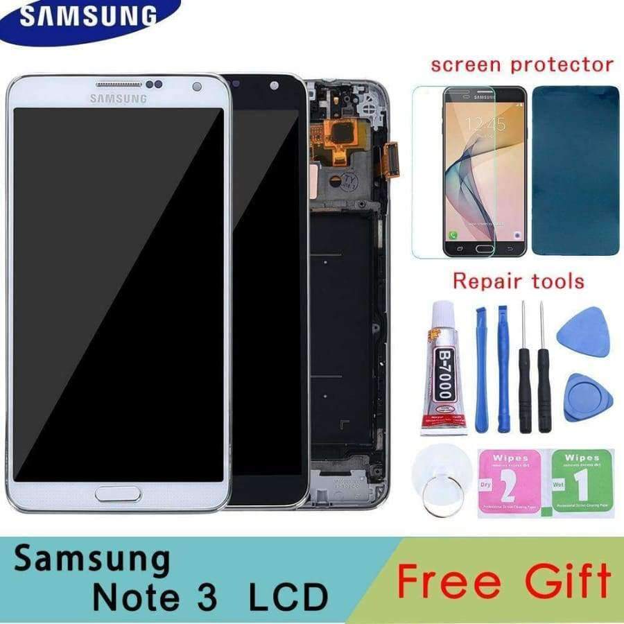 Planet Gates 5.7''  LCD For Samsung Galaxy Note 3 LCD Display Note3 N9005 Touch Screen Digitizer with Frame N9002 N9006 Replace