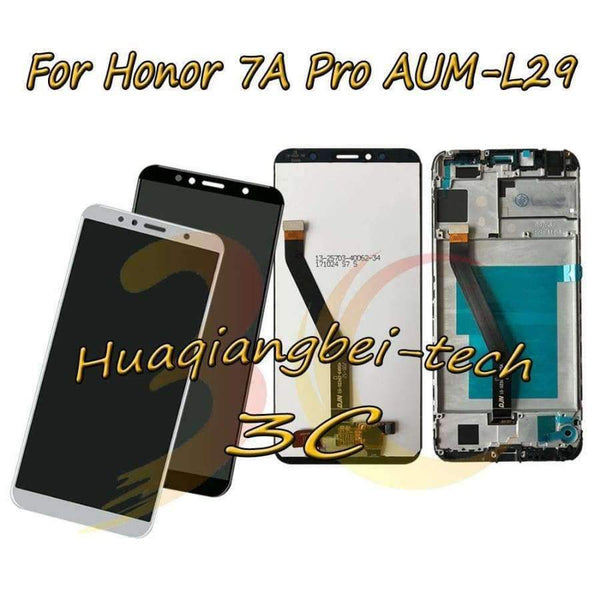 Planet Gates 5.7'' New For Huawei Honor 7A Pro AUM-L29 LCD DIsplay Touch Screen Digitizer Assembly + Frame Cover For Huawei Honor 7C AUM-L41