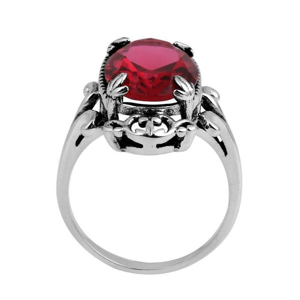 Planet Gates 5 925 Jewelry Fashion Vintage Vitoria Women Red Ruby Rings Genuine 925 Sterling Silver Free Shipping