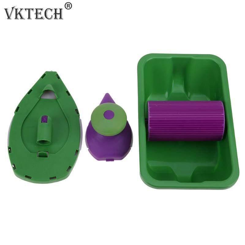 5/9pcs Multifunction Paint Roller Tray Sponge Pads Kits Household Painting Brush Wall Room Decorative Hand Tools Wall Decor Tool