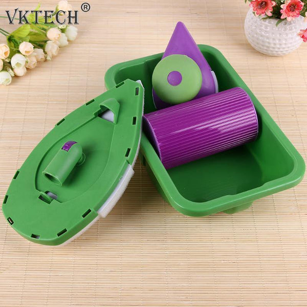 5/9pcs Multifunction Paint Roller Tray Sponge Pads Kits Household Painting Brush Wall Room Decorative Hand Tools Wall Decor Tool