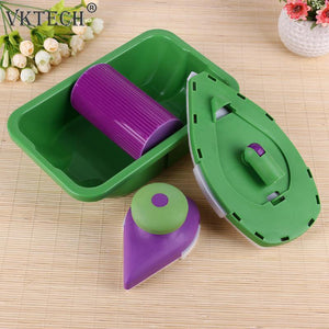 5/9pcs Multifunction Paint Roller Tray Sponge Pads Kits Household Painting Brush Wall Room Decorative Hand Tools Wall Decor Tool