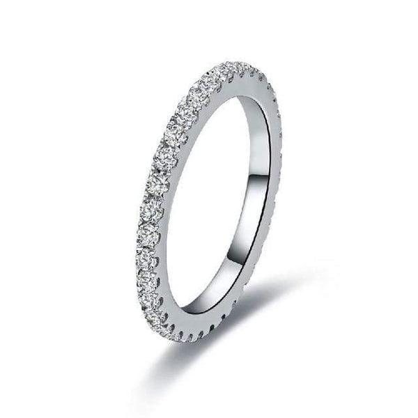 Planet Gates 5 / B 925 Sterling Silver Ring 2Ct Round-cut SONA Diamond Wedding Jewelry Rings Engagement For Women SZ 4-10